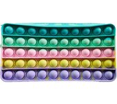 Pop Pencil case, School Supplies Pen Pouch Portable Stationery Sensory Silicone Bubble Fidget Toy