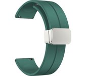 Magnetic D Buckle Band for Huawei GT4 3 GT2 pro 20mm 22mm Silicone strap for Samsung Galaxy Watch 6 5 4 for Garmin Vivoactive 4s