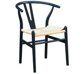 Silla DELIA, madera de haya, (natural o negro), fibra trenzada