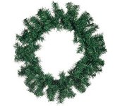 Corona de Navidad Verde Plástico 40 x 6 x 40 cm