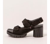 Art Sandalias con tacón 1923 NOBUCK BLACK/ MALIBU para Mujer color Black