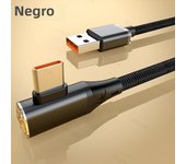 120W Super Fast Charging Elbow Cable for Game, USB Type C Data Cord for Xiaomi 14 Redmi 13 POCO X6 Huawei P30 OPPO Oneplus 12