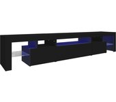 vidaXL Mueble de TV con luces LED 215x36,5x40 cm, Mueble de Salon, Mueble TV, Mueble TV salon, Mesa de TV, Mueble tele