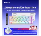 ACE68 MCHOSE ACE60 Pro Magnetic Mechanical Keyboard Wired for Gaming 0.01mm RapidTrigg 8000Hz SOCD/Rs 0.125ms 128K Sampling Rate