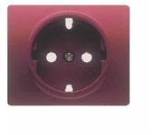 Tapa enchufe schuko 2P+TT ROJO RUBÍ BJC IRIS 18724-RR