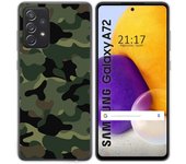 Tumundosmartphone Funda Gel Tpu para Samsung Galaxy A72 diseño Camuflaje Dibujos