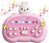 Máquina de juego de burbujas de empuje rápido, juego para la Punta de los hechos, juego de rompecabezas portáthil, juego Glow Pop, juego para aliviar El estres, 4 Modos, 3 años, Niños, niños, Adultos, Fiestas, Navidad