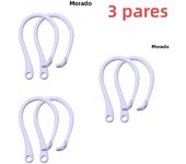 1 Pair Silicone Anti-lost Ear Hook for Apple AirPods 1 2 3 Pro Sports Anti-drop Ear Hook Wireless Earphone Ear Hook White Black