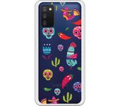 Carcasa para Samsung Galaxy A03s - Patron calaveras
