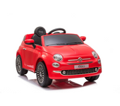Runruntoys Coche Fiat 500 Rojo bateria 12V 113X67.5X53Cm (Injusa 4082)