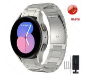 No Gaps Titanium Metal Strap For Samsung Galaxy Watch6 Classic 43mm 47mm 5 Pro 45mm 5/4 40 44mm Watch4 Classic 46 42mm Bracelet