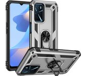 2-in-1 Fall-proof Case for Oppo A15 A35 A53 A32 A72 A52 A92 A93 A54 A55 A16 A74 5G A9 2020 Reno2 Z Reno6 Ring Stand Phone Case