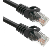 Cable de red ethernet Cat. 6a UTP de 1 m de color negro - BeMatik
