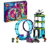 LEGO 60361 City Desafío Acrobático: Rizo Extremo Set de Juguetes de Construcción (385 Piezas)