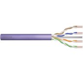 Installation cable DIGITUS cat.6, U/UTP, B2ca, AWG23/1, LSOH, 100m, purple,