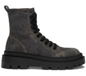 Superga-Botines, Botines-Mujer-3051 ALPINA APEX ALGODÓN DENIM DESTRUIDO