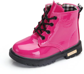 2024  New Winter Children Shoes PU Leather Waterproof Plush Boots Kids Snow Boots Brand Girls Boys Casual Boots Fashion Sneakers