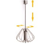 1Pc Metal Egg Beater Metal Hand Mixer Pressure Rotary Semi - Automatic Whisk Foamer Rotate Hand Kitchen Cooking Tools