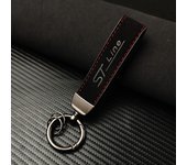 2023 Suede Leather Man Women ST Line Car Keychain For MK4 MK3 ST Line Keychain Accessories