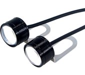 1Pairs Super Bright 6 Color Flash Switch 3030 9SMD LED Motorcycle Spotlight Headlight Driving Light Headlight Auxiliary Light