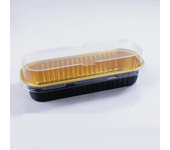 50 Pcs  Tin Foil Box Oven Air Fryer Tin Carton Food Barbecue and Baking Aluminum Foil Plate Household Cake Mold