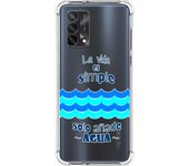 Funda Silicona Antigolpes para Oppo A74 4G diseño Agua Dibujos