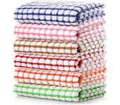 Juego de paños de cocina y paños de cocina de algodón a granel de 16.0 x 25.0 in, pack of 6 paños for lavar platos, trapos para secar platos, ropa de cocina y paños de cocina