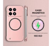 Magnetic Metal Painting Ultra Thin Frameless Phone Case For XIAOMI Poco X6 F6 F5 Pro F3 Wireless Charging Cases Cover