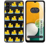 Funda Silicona Transparente para Samsung Galaxy A13 5G diseño Pato Dibujos