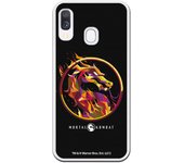 Funda original compatible con Samsung Galaxy A40 - Mortal Kombat Logo Fire