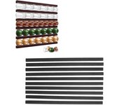 Soporte adhesivo para almohadilla de café, soporte para cápsulas de café montado en la pared, soporte para cápsulas de bolsa de café autoadhesivo DIY