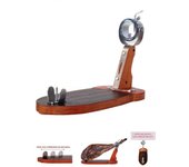 Jamonero jamonera soporte para cortar jamon o paletilla con sistema giratorio y base de madera con forma de bellota  Regalo CUBREJAMON+CUCHILLO JAMONERO+AFILADOR    ***ENVIO GRATIS***  *Jamoneros Verde Sur*  *Fabricado en España*
