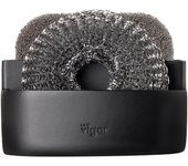 VIGAR® - Portaesponjas Doble Pocket - Organiza Tus Esponjas Con Estilo - Porta Esponja Elegante Organizador de Fregadero Porta Esponja Cocina - Estante de Almacenamiento para Fregadero - Soporte para Estropajos Elegante y Funcional - Fácil de Limpiar