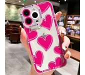 Love Heart Phone Case For iPhone 11 Covers iPhone 12 13 14 15 Pro Max XR X Xs 7 8 Plus SE 2020 13 Mini 13promax Silicon Fundas