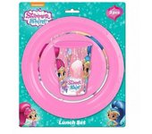 Bolsos Hf Set Desayuno Plástico Shimmer And Shine - Vasos, Tazas y Platillos