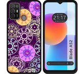 Funda Silicona para ZTE Blade A52 diseño Radial Dibujos