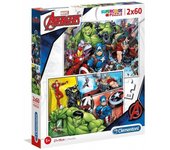 PUZZLE 2X60 PIEZAS THE AVENGERS DE CLEMENTONI