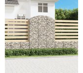 Cesta de gaviones arco 150x50x200/220 cm Hierro galvanizado