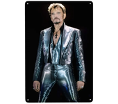 Retro French Rock Singer Johnny Hallyday Metal Sign Personalized Tin Plaque Pub Wall Bar Decor Decorations Art