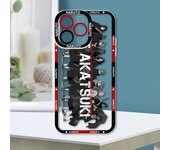Anime Narutos Akatsukis Cool Apple Case For iPhone 15 14 13 12 11 Mini XS XR X Pro MAX 8 7 6 Plus SE Angel Eyes Transparent