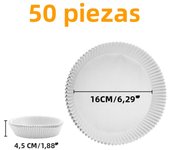 50Pcs Air Fryer Disposable Parchment Paper Liner Oil-proof Paper Tray Non-Stick Baking Mat Air Fryer Accessories SquareRound
