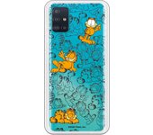 Funda original compatible con Samsung Galaxy A51 - Garfield Trazos y Color