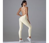Yoga Bodysuit Romper Backless Set Fitness Bodysuit Fitness One Piece Sports Suit Stretch Bodysuit Gym Clothes Push Up Sportswear