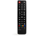 Ociodual Mando Universal Compatible con TV Samsung AA59-00741A, LCD LED QLED 4K HDR TV Compatible con Samsung Smart TV, Mando Universal Modelos UN40/UN43/UN49/UN50/UN55/UN60/UN63/UN65/UN70