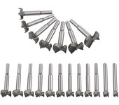 Brocas para madera, 19 piezas (10 mm - 40 mm), brocas avellanadoras de carburo, para instalar puertas esféricas, cajones, brocas para dar forma y hacer agujeros limpios y planos en la madera