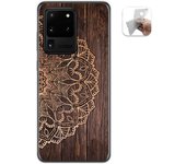 Tumundosmartphone Funda Gel Tpu para Samsung Galaxy S20 Ultra diseño Madera 06 Dibujos