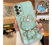 Mirror Plating Phone Holder Case For Samsung Galaxy A53 A73 A33 A52 A52s A72 A32 4G 5G A51 A71 A12 A31 A21S A50 A54 Stand Cover