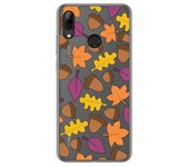 Tumundosmartphone Funda Gel Transparente para Huawei P Smart 2019 / Honor 10 Lite diseño Otoño Dibujos