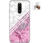 Tumundosmartphone Funda Gel Tpu para Xiaomi Redmi 8 diseño Mármol 03 Dibujos