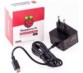 RASPBERRY FUENTE DE ALIMENTACION USB-C 5.1V 3A - NEGRO - PARA RASPBERRY PI 4 (1873425)